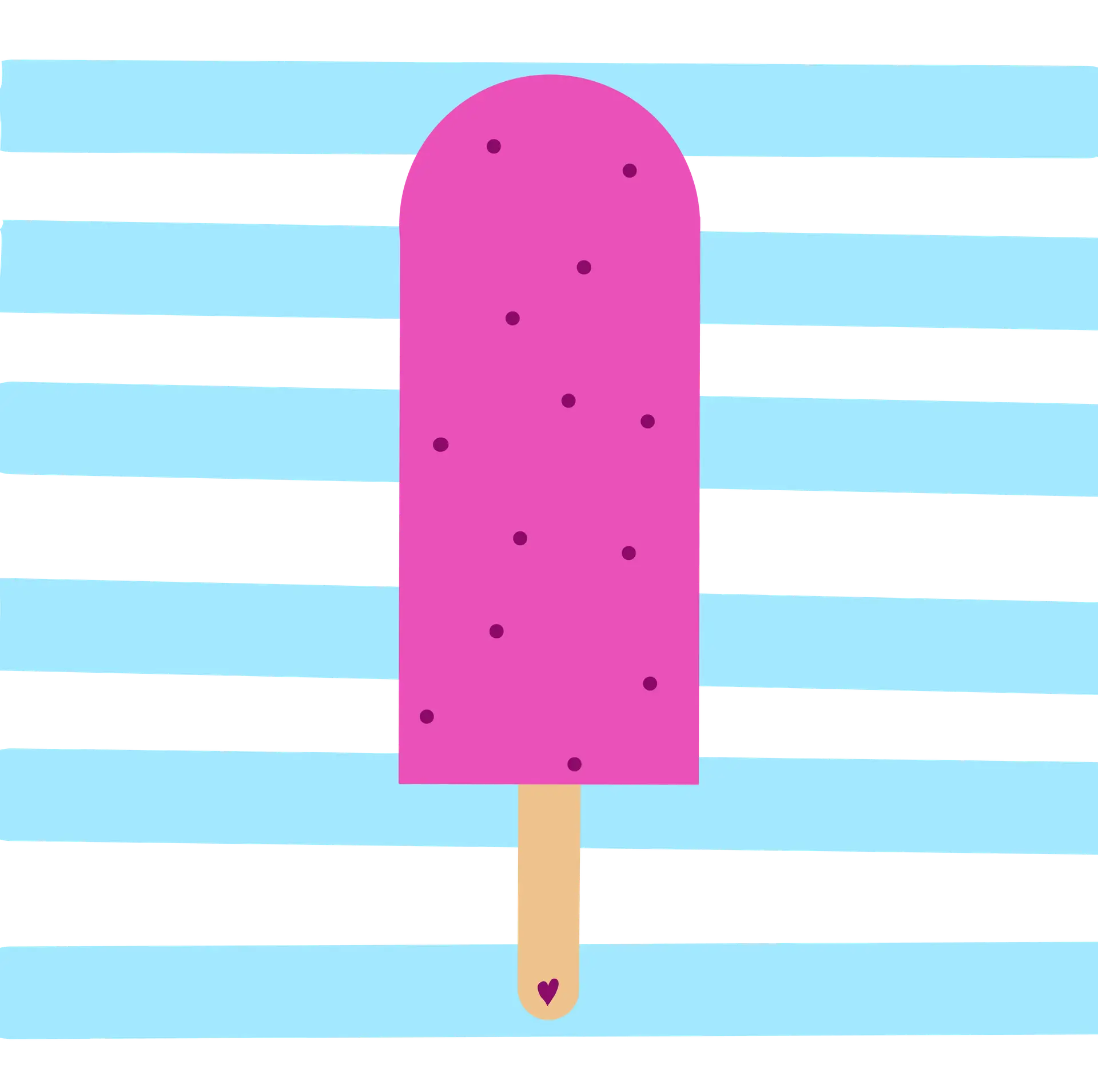 Eis am Stiel blau