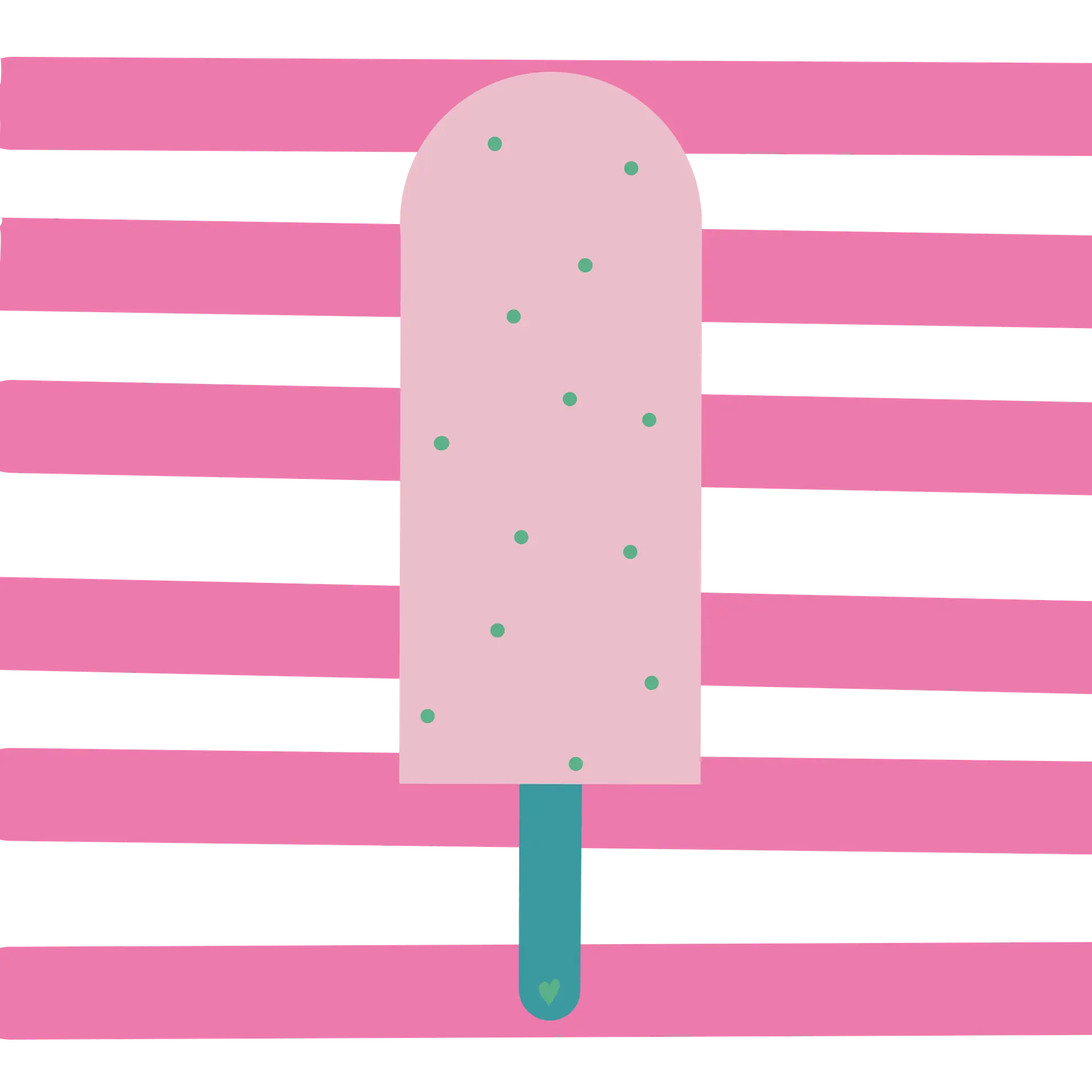 Eis am Stiel rosa