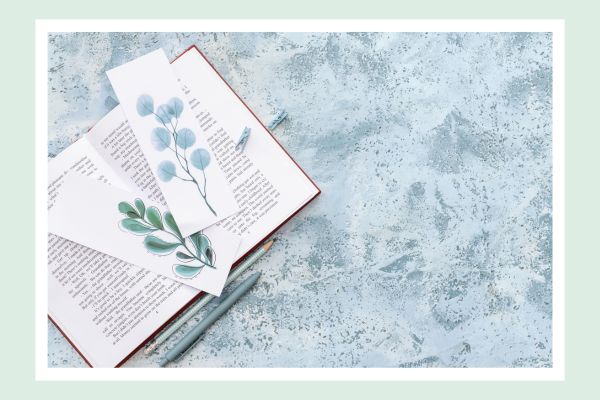 Idee Upcycling alte Kalenderblätter - als Lesezeichen